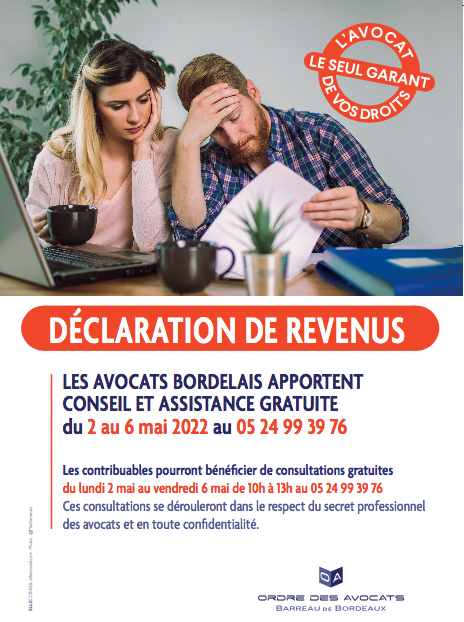 Consultations gratuites pour la déclaration fiscale du 2 au 6 mai 
