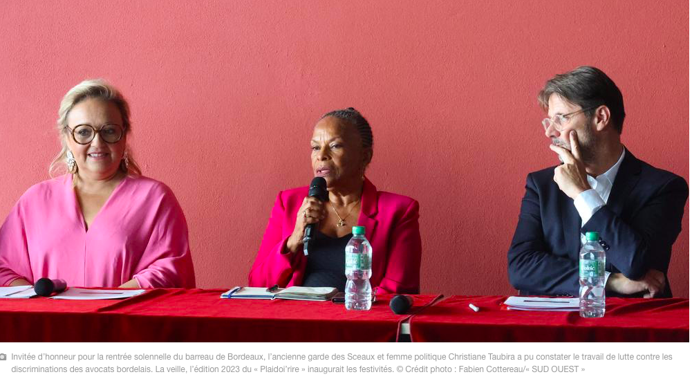 Rentrée Solennelle 2023 - Invitée d'honneur Mme la Ministre Christiane TAUBIRA