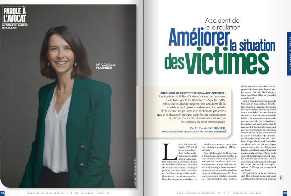 Dans les échos judiciaires du 29 mars 2024