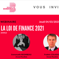 Webinaire : la loi de finance 2021